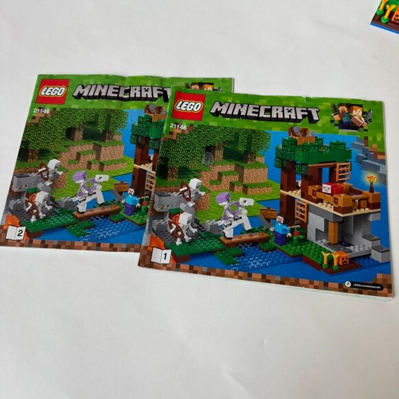 Lego 21146 Minecraft The Skeleton Attack Set COMPLETE - Picture 2 of 10